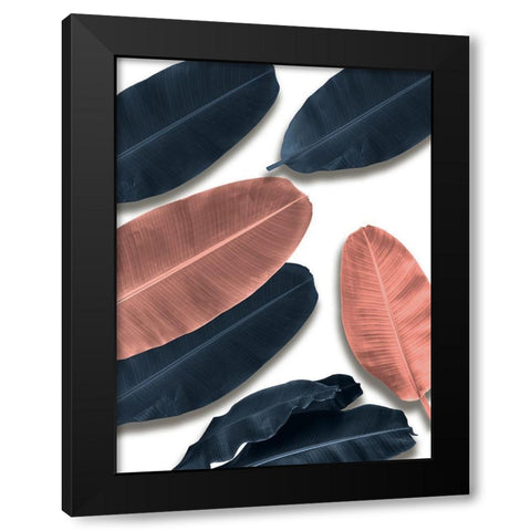 Banana Leaves II Black Modern Wood Framed Art Print with Double Matting by Sommers, Mindy