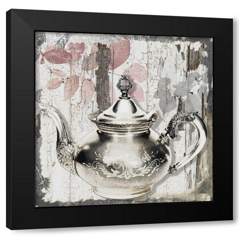 Tea Party Black Modern Wood Framed Art Print with Double Matting by Sommers, Mindy