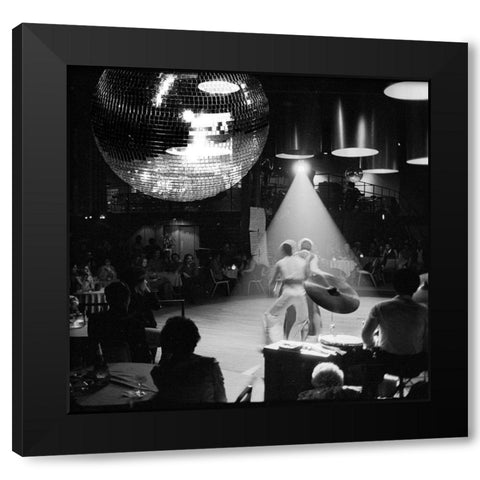 Disco Black Modern Wood Framed Art Print by Sommers, Mindy
