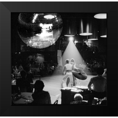 Disco Black Modern Wood Framed Art Print by Sommers, Mindy