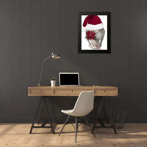 Mister Christmas Black Modern Wood Framed Art Print by Sommers, Mindy