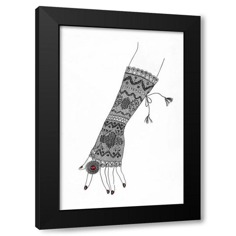 Glowup  Black Modern Wood Framed Art Print by Sommers, Mindy