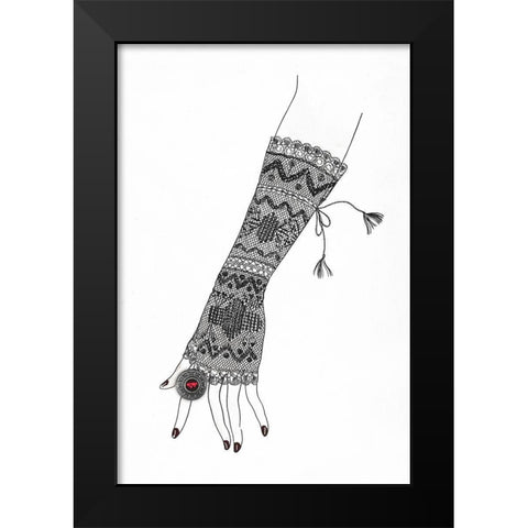 Glowup  Black Modern Wood Framed Art Print by Sommers, Mindy