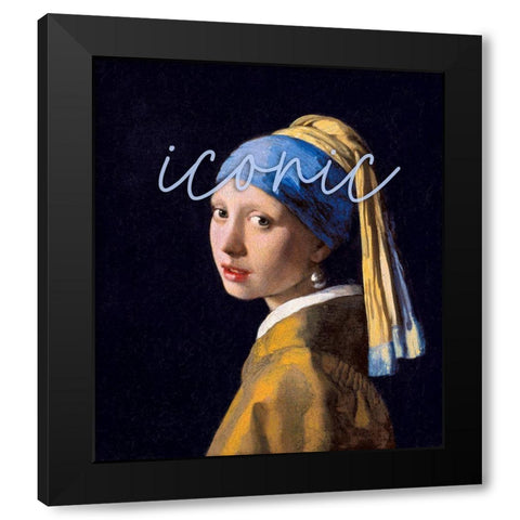 Iconic Black Modern Wood Framed Art Print by Sommers, Mindy