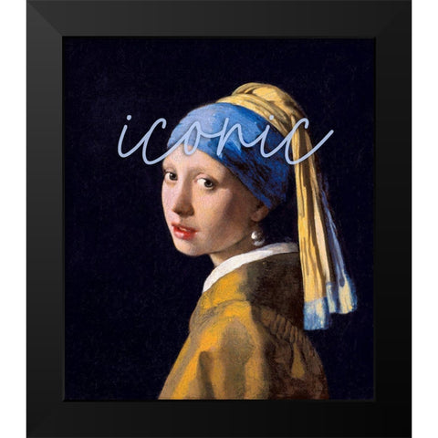 Iconic Black Modern Wood Framed Art Print by Sommers, Mindy