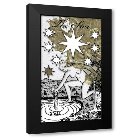 The Star Black Modern Wood Framed Art Print by Sommers, Mindy