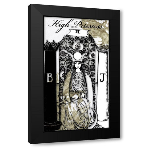 The High Priestess Black Modern Wood Framed Art Print with Double Matting by Sommers, Mindy
