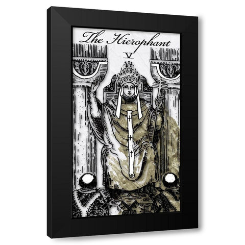 The Hierophant Black Modern Wood Framed Art Print with Double Matting by Sommers, Mindy