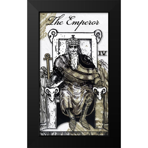 The Emperor Black Modern Wood Framed Art Print by Sommers, Mindy