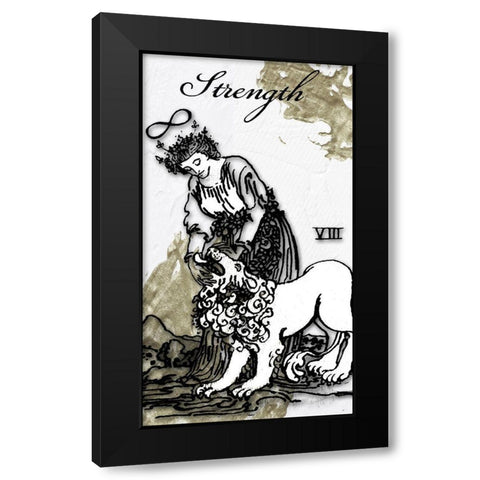 Strength Black Modern Wood Framed Art Print with Double Matting by Sommers, Mindy