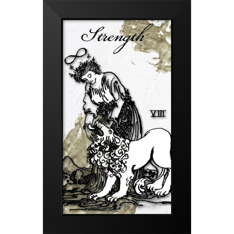 Strength Black Modern Wood Framed Art Print by Sommers, Mindy