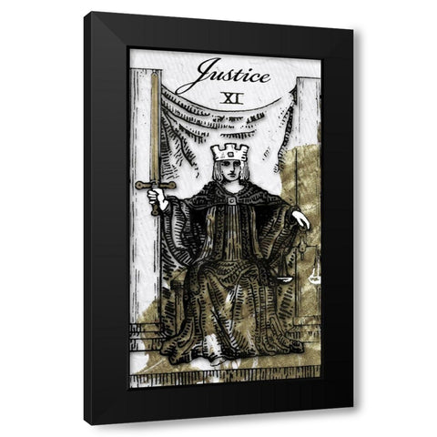 Justice Black Modern Wood Framed Art Print with Double Matting by Sommers, Mindy