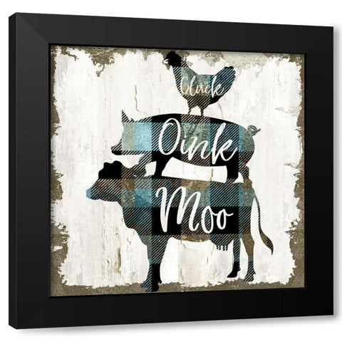 Farm Stack Black Modern Wood Framed Art Print by Sommers, Mindy