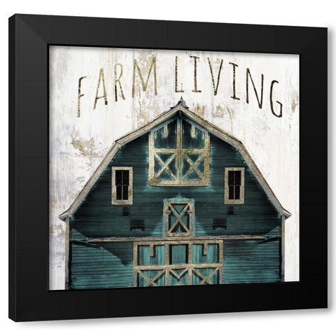 Farm Living Black Modern Wood Framed Art Print by Sommers, Mindy