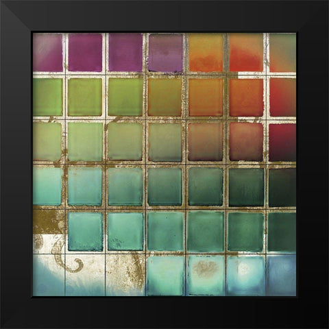 Color Chart Black Modern Wood Framed Art Print by Sommers, Mindy