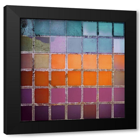 Color Chart V Black Modern Wood Framed Art Print with Double Matting by Sommers, Mindy