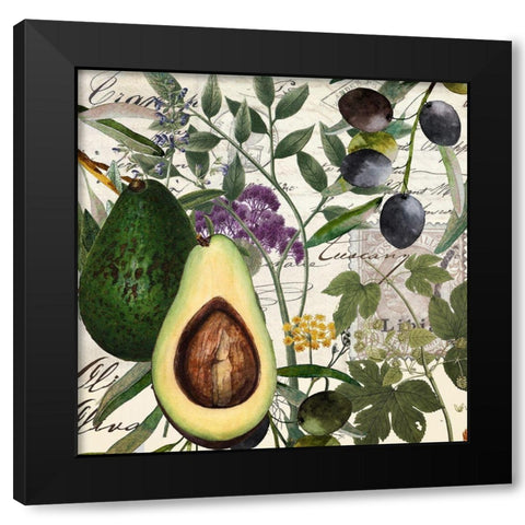 Taormina I Black Modern Wood Framed Art Print with Double Matting by Sommers, Mindy