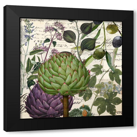 Taormina II Black Modern Wood Framed Art Print by Sommers, Mindy