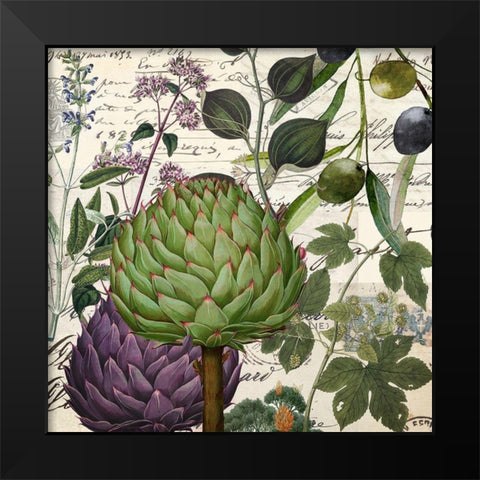 Taormina II Black Modern Wood Framed Art Print by Sommers, Mindy