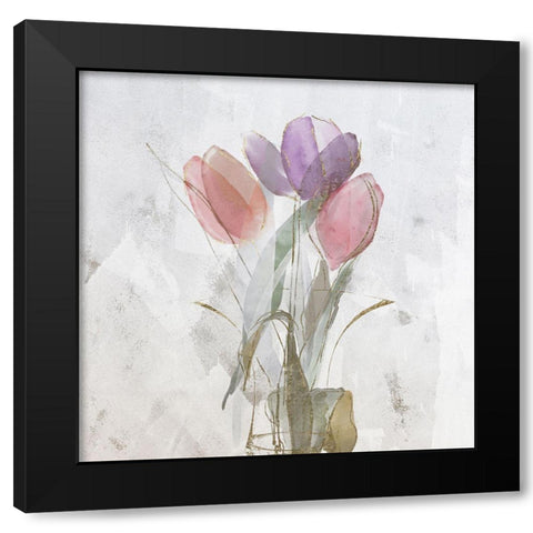 Pillow Talk I Black Modern Wood Framed Art Print by Sommers, Mindy