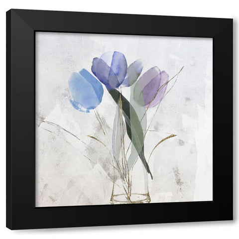 Pillow Talk II Black Modern Wood Framed Art Print with Double Matting by Sommers, Mindy