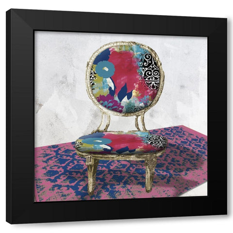 Chairfully I Black Modern Wood Framed Art Print with Double Matting by Sommers, Mindy