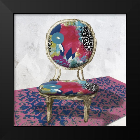 Chairfully I Black Modern Wood Framed Art Print by Sommers, Mindy