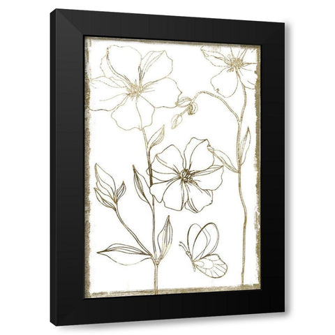 Gold Philosophy II Black Modern Wood Framed Art Print by Sommers, Mindy
