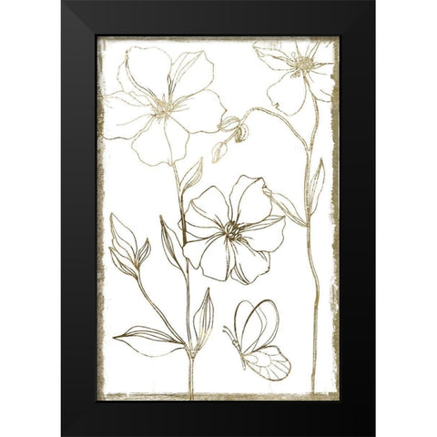 Gold Philosophy II Black Modern Wood Framed Art Print by Sommers, Mindy