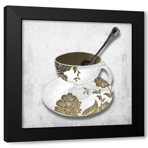 CafÃ© Rendezvous II Black Modern Wood Framed Art Print with Double Matting by Sommers, Mindy