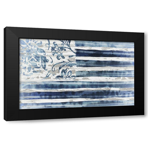 Boho Flag Black Modern Wood Framed Art Print with Double Matting by Sommers, Mindy