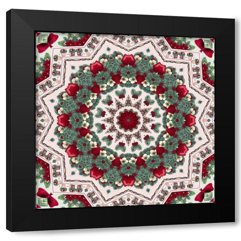 Country Christmas III Black Modern Wood Framed Art Print with Double Matting by Sommers, Mindy