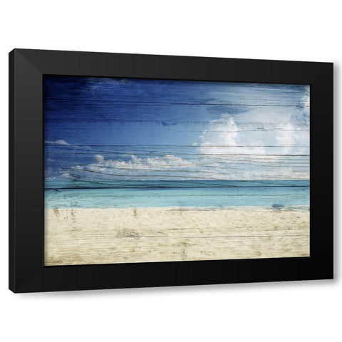 Beach Black Modern Wood Framed Art Print with Double Matting by Sommers, Mindy