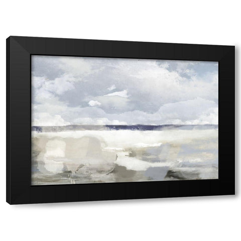 The Sea-The Sky Black Modern Wood Framed Art Print with Double Matting by Sommers, Mindy