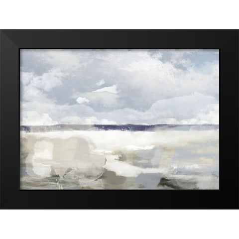 The Sea-The Sky Black Modern Wood Framed Art Print by Sommers, Mindy