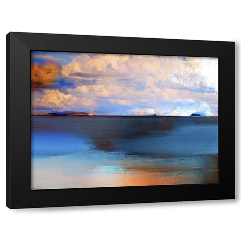 Sunset Black Modern Wood Framed Art Print by Sommers, Mindy