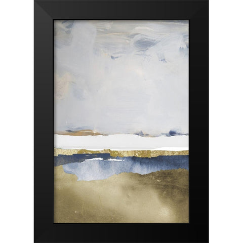 Little Lake Black Modern Wood Framed Art Print by Sommers, Mindy