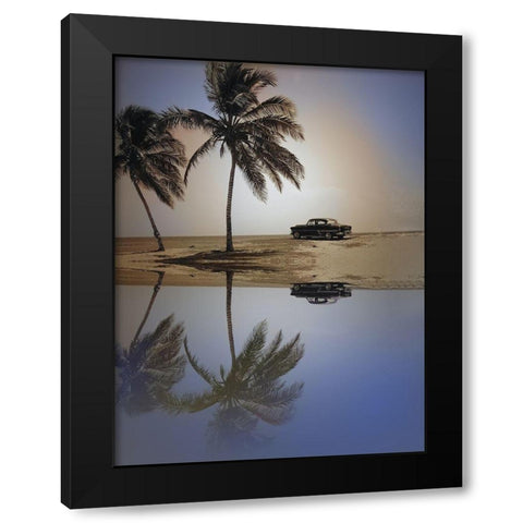 Lovers Peak Black Modern Wood Framed Art Print with Double Matting by Sommers, Mindy