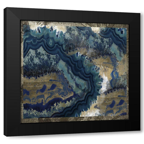 Geode Reef Black Modern Wood Framed Art Print by Sommers, Mindy