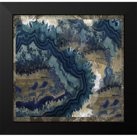 Geode Reef Black Modern Wood Framed Art Print by Sommers, Mindy