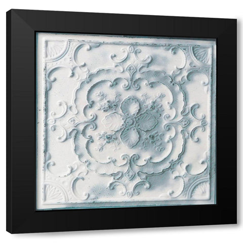 Tin Ceiling Black Modern Wood Framed Art Print with Double Matting by Sommers, Mindy