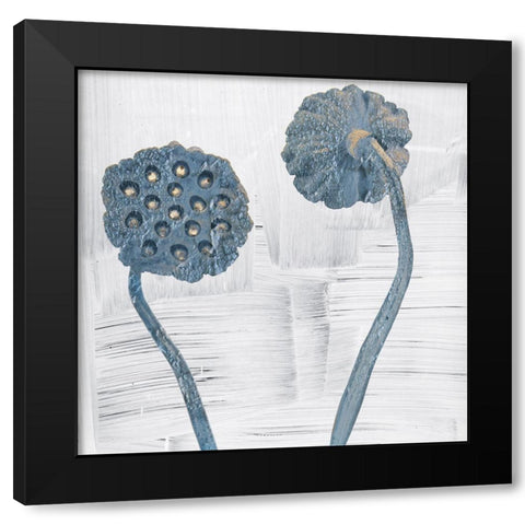 Seed Pods Black Modern Wood Framed Art Print by Sommers, Mindy