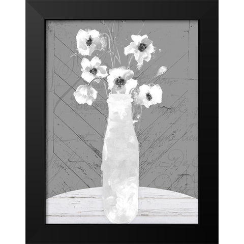 Vase Black Modern Wood Framed Art Print by Sommers, Mindy