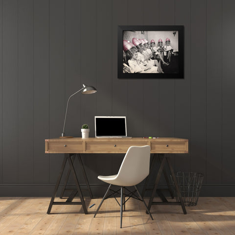 Hair Dryers Black Modern Wood Framed Art Print by Sommers, Mindy