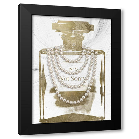Not Sorry Parfum Black Modern Wood Framed Art Print with Double Matting by Sommers, Mindy