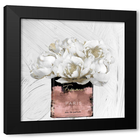 Apricot Parfum Black Modern Wood Framed Art Print with Double Matting by Sommers, Mindy