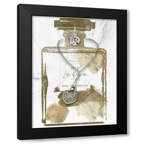 La Diva Parfum Black Modern Wood Framed Art Print with Double Matting by Sommers, Mindy