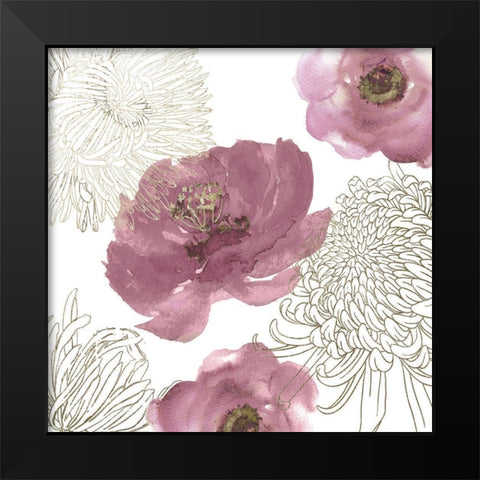 Dainty Girl Black Modern Wood Framed Art Print by Sommers, Mindy