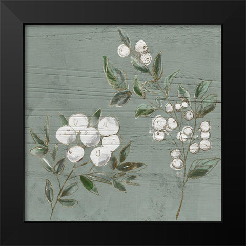 Berrywood Black Modern Wood Framed Art Print by Sommers, Mindy