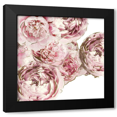 Pink Scented Black Modern Wood Framed Art Print with Double Matting by Sommers, Mindy
